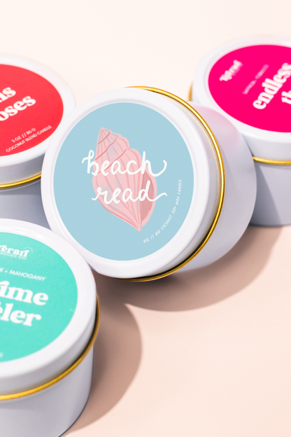 Bookish Candle Tin Gift | Beach Read